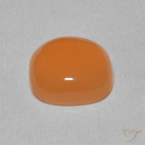 9,17 ctw natürlicher Mittelorange Mondstein, Kissen, Lichtdurchlässig