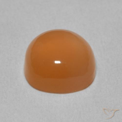 9,17 ctw natürlicher rötlich-orange Mondstein, Kissen, Lichtdurchlässig
