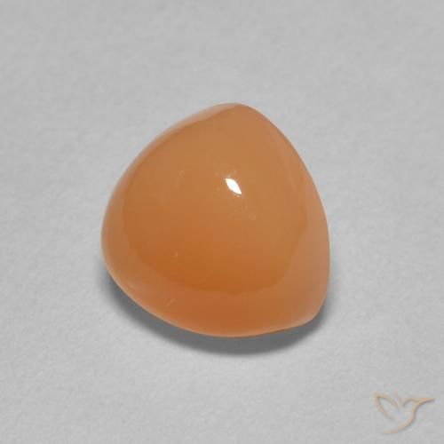 9,17 ctw natürlicher Mittelorange Mondstein, Trillion, Lichtdurchlässig