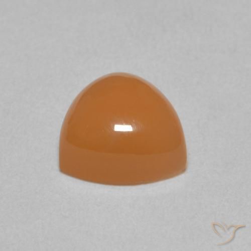 9,17 ctw natürlicher Cantaloupe-Orange Mondstein, Trillion, Lichtdurchlässig