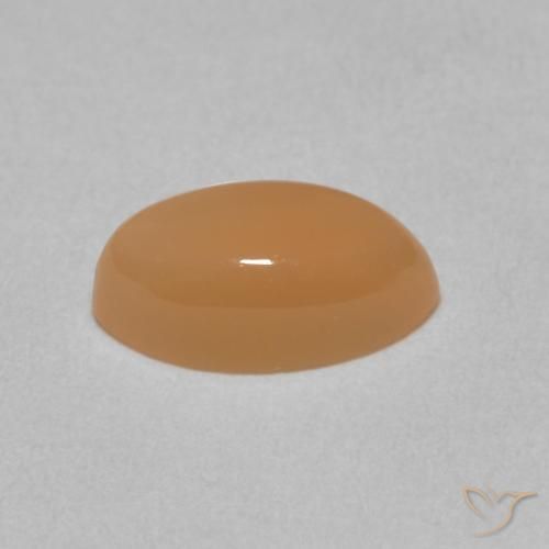 9,17 ctw natürlicher Pfirsich-orange Mondstein, Marquise, Lichtdurchlässig
