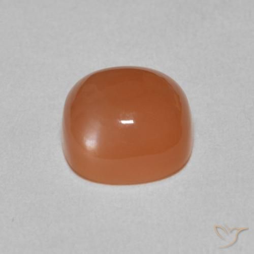 9,17 ctw natürlicher rötlich-orange Mondstein, Kissen, Lichtdurchlässig