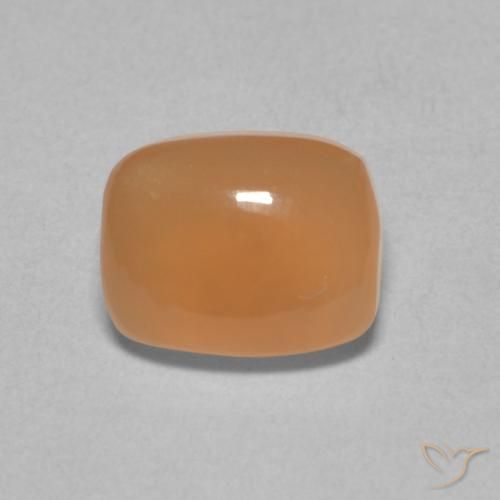 2.36ct Natürlicher Mittelorange Mondstein, Kissen, Lichtdurchlässig