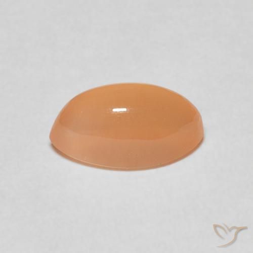 9,17 ctw natürlicher Medium Light-Orange Mondstein, Marquise, Lichtdurchlässig