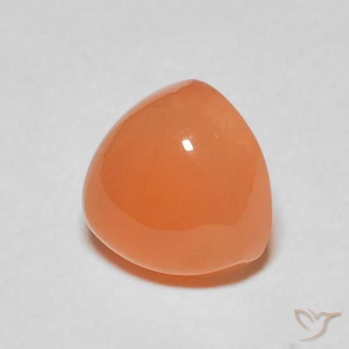 9,17 ctw natürlicher rötlich-orange Mondstein, Trillion, Lichtdurchlässig
