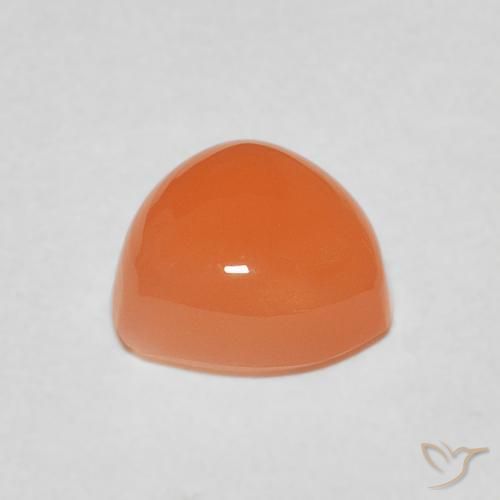 9,17 ctw natürlicher rötlich-orange Mondstein, Trillion, Lichtdurchlässig