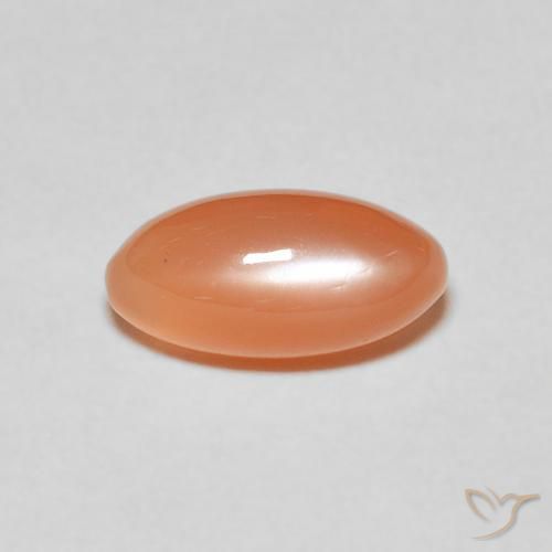1.62ct Natürlicher Helles rötliches Orange Mondstein, Marquise, Lichtdurchlässig