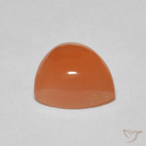 9,17 ctw natürlicher rötlich-orange Mondstein, Trillion, Lichtdurchlässig