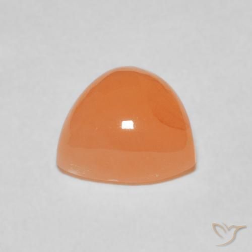 9,17 ctw natürlicher Cantaloupe-Orange Mondstein, Trillion, Lichtdurchlässig