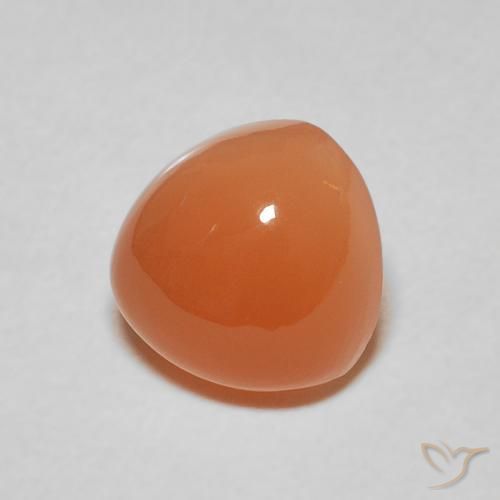 9,17 ctw natürlicher Mittelorange Mondstein, Trillion, Lichtdurchlässig
