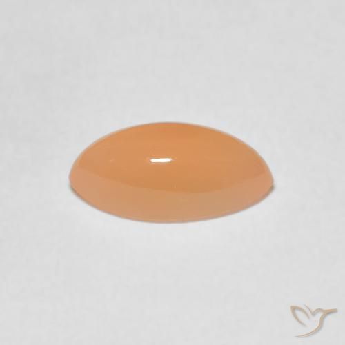9,17 ctw natürlicher Mittelorange Mondstein, Marquise, Lichtdurchlässig