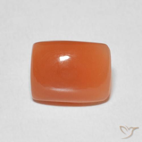 2.05ct Natürlicher Intensives Orange Mondstein, Kissen, Lichtdurchlässig