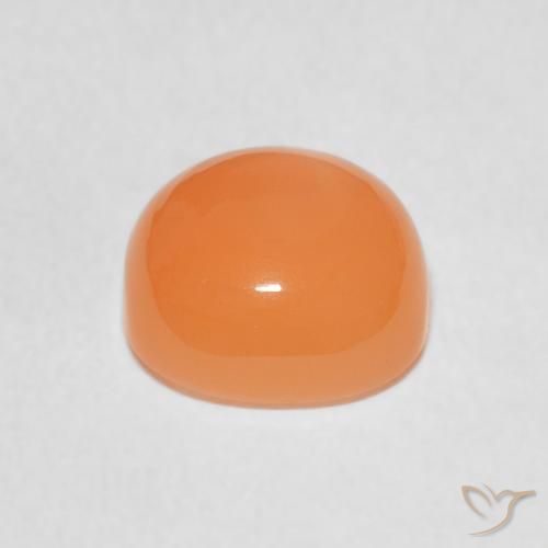 9,17 ctw natürlicher Warme Aprikosenorange Mondstein, Kissen, Lichtdurchlässig