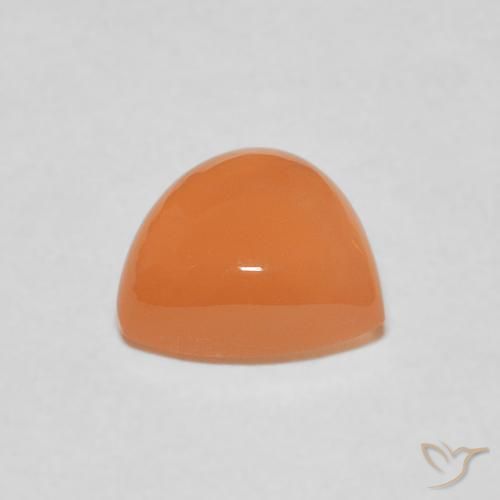 9,17 ctw natürlicher Medium Light-Orange Mondstein, Trillion, Lichtdurchlässig