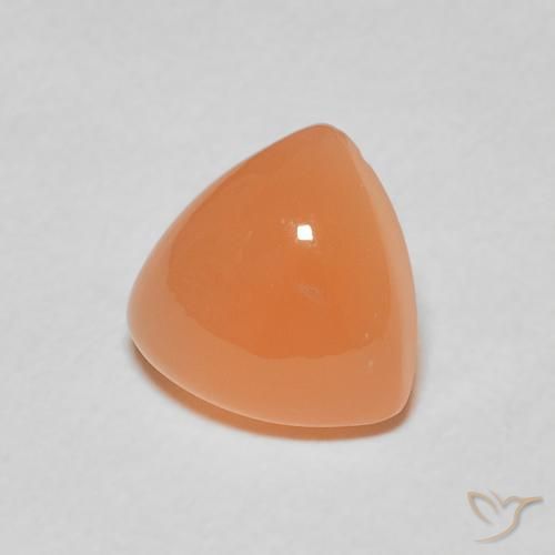 9,17 ctw natürlicher Mittelorange Mondstein, Trillion, Lichtdurchlässig