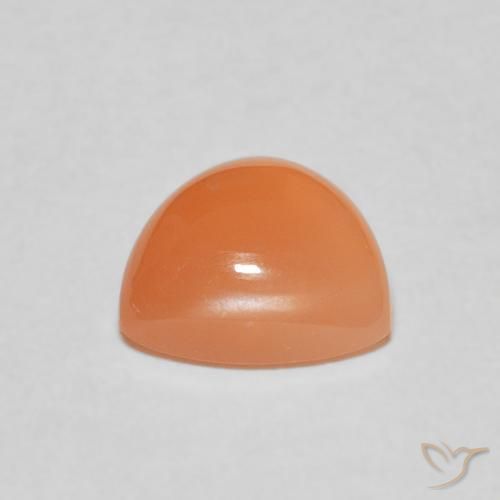 9,17 ctw natürlicher Mittelorange Mondstein, Trillion, Lichtdurchlässig