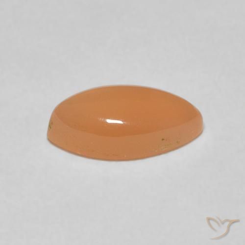 9,17 ctw natürlicher Medium Light-Orange Mondstein, Marquise, Lichtdurchlässig