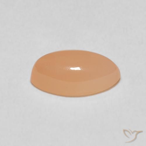 9,17 ctw natürlicher Pfirsich-orange Mondstein, Marquise, Lichtdurchlässig