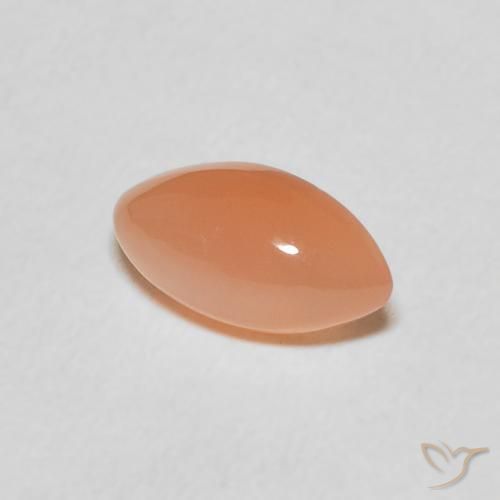 9,17 ctw natürlicher Mittelorange Mondstein, Marquise, Lichtdurchlässig