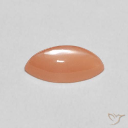 9,17 ctw natürlicher Mittelorange Mondstein, Marquise, Lichtdurchlässig