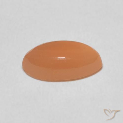 9,17 ctw natürlicher Medium Light-Orange Mondstein, Marquise, Lichtdurchlässig