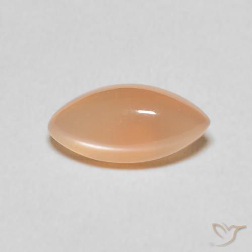 1.16ct Natürlicher Pfirsich-orange Mondstein, Marquise, Lichtdurchlässig