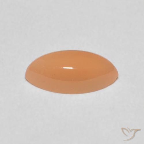 9,17 ctw natürlicher Pfirsich-orange Mondstein, Marquise, Lichtdurchlässig