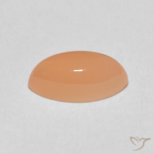 9,17 ctw natürlicher Medium Light-Orange Mondstein, Marquise, Lichtdurchlässig