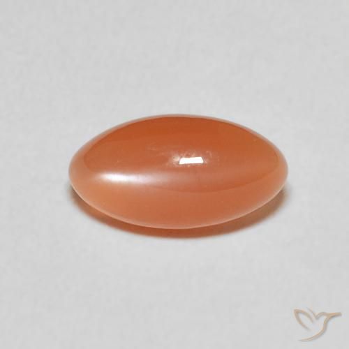 1.52ct Natürlicher tieforange Mondstein, Marquise, Lichtdurchlässig