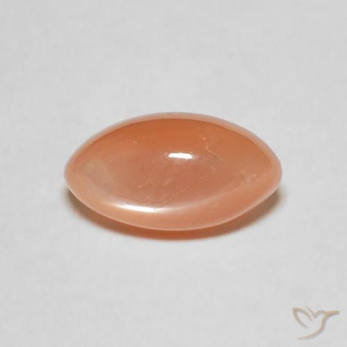 1.34ct Natürlicher Mittelorange Mondstein, Marquise, Lichtdurchlässig