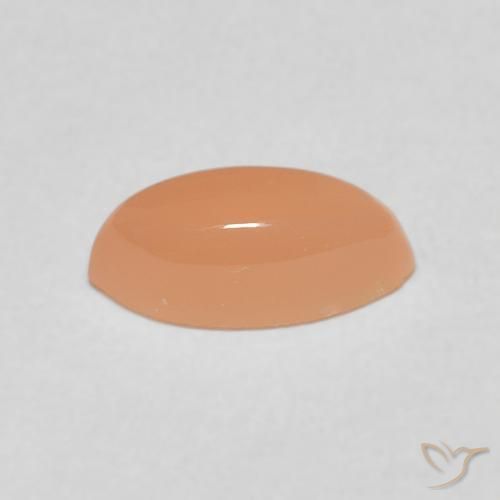 9,17 ctw natürlicher Medium Light-Orange Mondstein, Marquise, Lichtdurchlässig