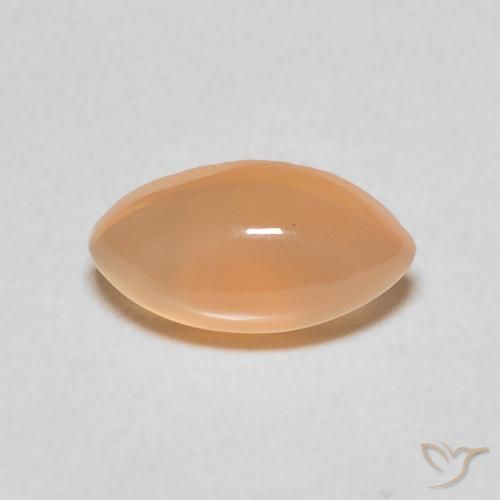 1.35ct Natürlicher Pfirsich-orange Mondstein, Marquise, Lichtdurchlässig
