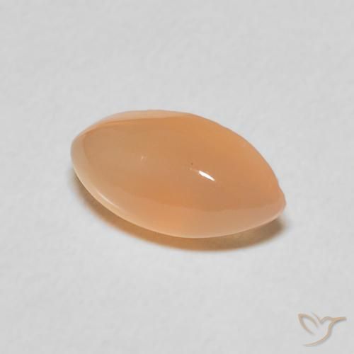 9,17 ctw natürlicher Pfirsich-orange Mondstein, Marquise, Lichtdurchlässig