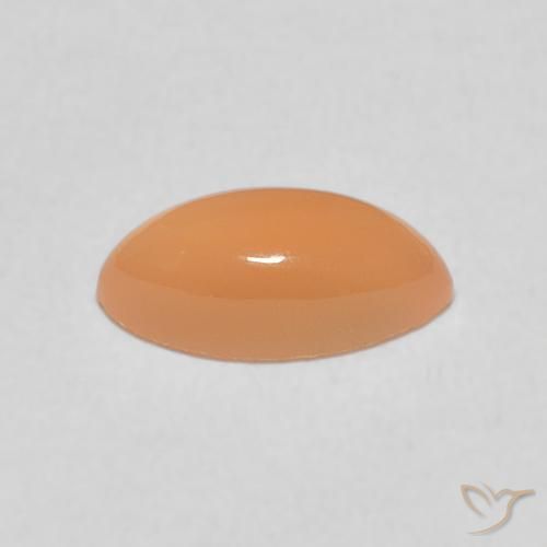 9,17 ctw natürlicher Pfirsich-orange Mondstein, Marquise, Lichtdurchlässig