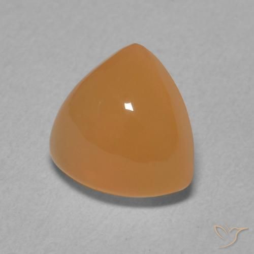 9,17 ctw natürlicher Pfirsich-orange Mondstein, Trillion, Lichtdurchlässig