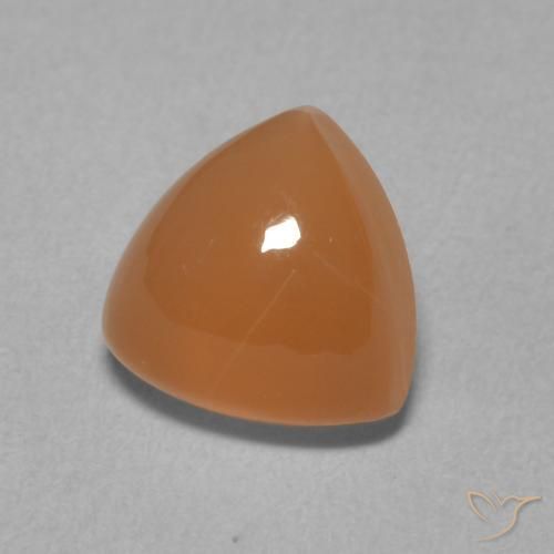 9,17 ctw natürlicher Mittelorange Mondstein, Trillion, Lichtdurchlässig