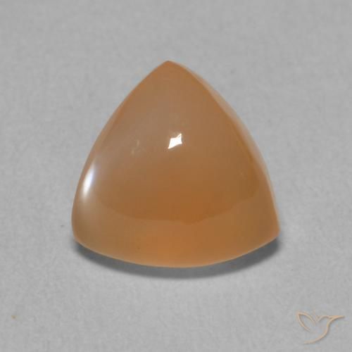 1.81ct Natürlicher Mittelorange Mondstein, Trillion, Lichtdurchlässig