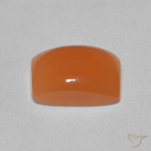 9,17 ctw natürlicher hellorange Mondstein, Kissen, Lichtdurchlässig