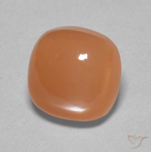 9,17 ctw natürlicher Pfirsich-orange Mondstein, Kissen, Lichtdurchlässig