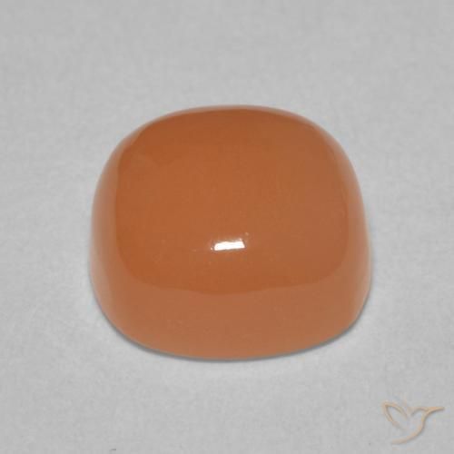 9,17 ctw natürlicher Pfirsich-orange Mondstein, Kissen, Lichtdurchlässig