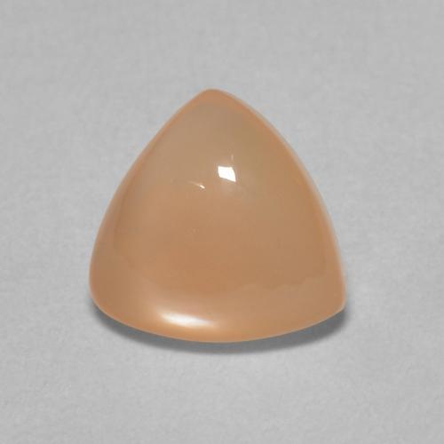 1.45ct Natürlicher Medium Light-Orange Mondstein, Trillion, Lichtdurchlässig