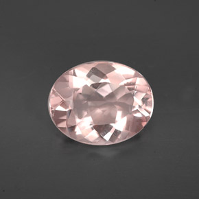 1,86 ctw natürlicher rosafarbener Morganit, Oval Schliff, VS