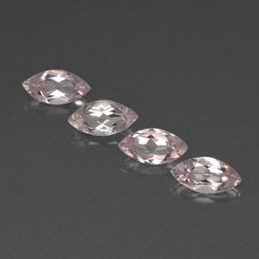 2.06 ct natürliche hellrosa Morganit-Edelsteine, Marquise, VVS