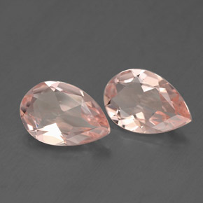  ct natürliche rosafarbener Morganit-Edelsteine, Birnenform, VVS-VS