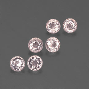  ct natürliche rosafarbener Morganit-Edelsteine, Rundschliff, VS
