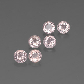  ct natürliche Lachs-rosa Morganit-Edelsteine, Rund Schliff, VS