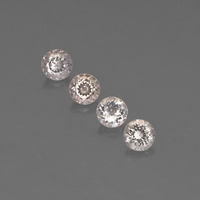  ct natürliche hellrosa Morganit-Edelsteine, Rund Schliff, VVS-VS