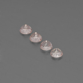  ct natürliche hellrosa Morganit-Edelsteine, Rund Schliff, VVS-VS