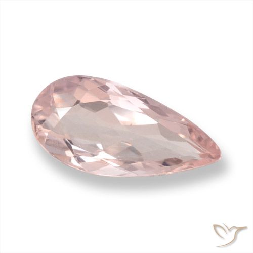 1.01ct Natürlicher Mittelrosa Morganit, Birnenform, VVS-VS