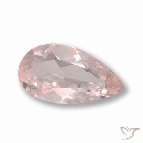 1.03ct Natürlicher Mittelrosa Morganit, Birnenform, VS